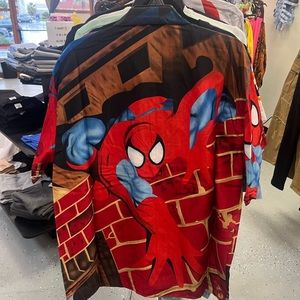 Spider Man Button Down Shirt